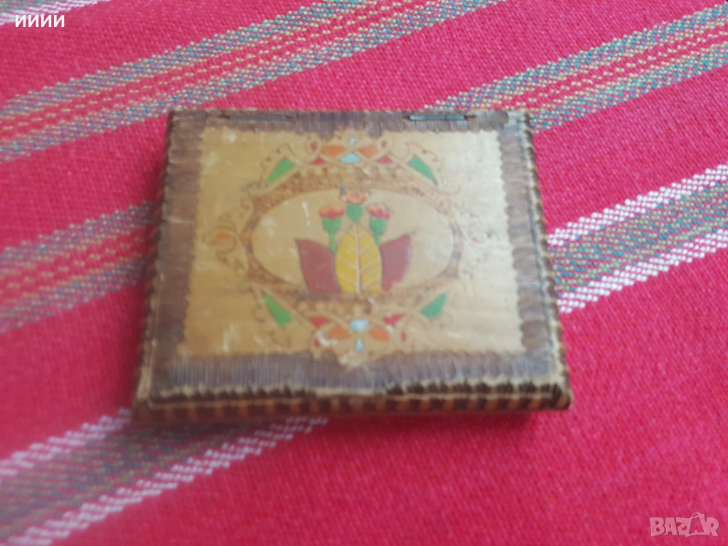 Дървена табакера , снимка 1