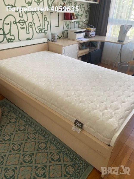 легло  с разтегаема рамка и матрак, снимка 1