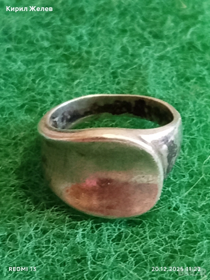 СРЕБЪРЕН АНГЛИЙСКИ СТИЛ АРТ НУВО СТИЛ ПРЪСТЕН 52354, снимка 1