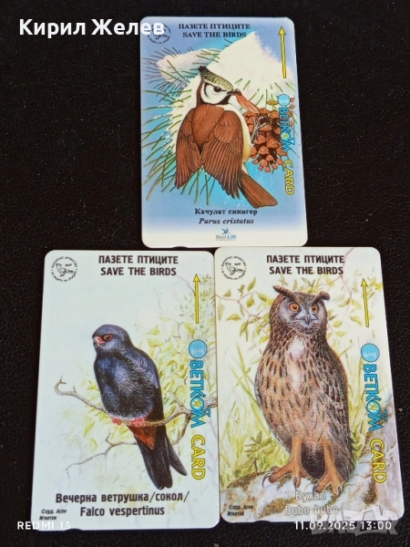 Три фонокарти БЕТКОМ тема БУХАЛ,СОКОЛ,СИНИГЕР 14907, снимка 1