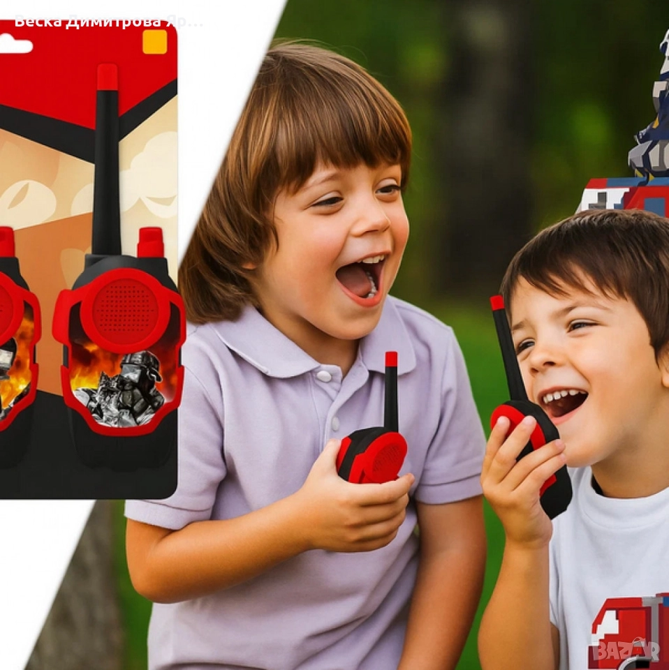 Детски уоки - токи комплект Fire Rescue, снимка 1