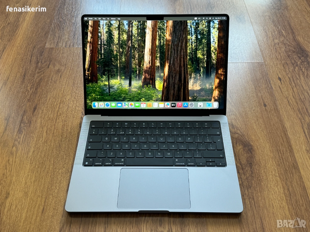14' Apple MacBook Pro 2021 M1 Pro Space Grey 16GB RAM/512GB SSD/Бат 122 цик., снимка 1