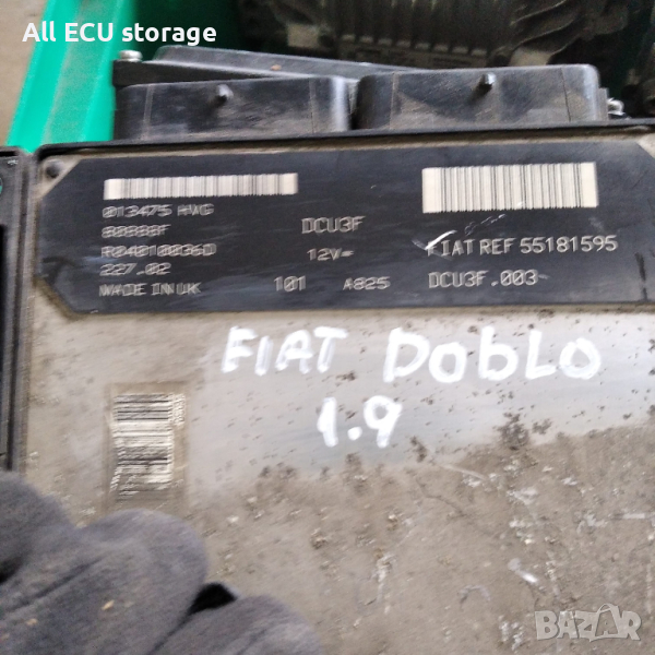  Компютър на двигател  FIAT DOBLO I 01-05 1.9 D , 55181595., снимка 1