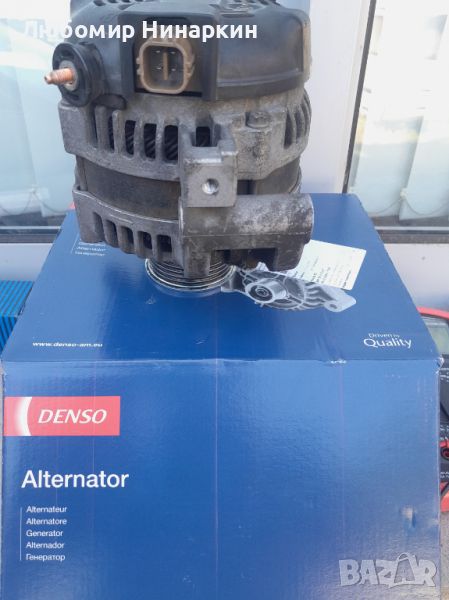 14V 100A Alternator Toyota 27060-0G011 Denso 104210-4521 _ DAN938 Динамо с нови четки и регулатор, снимка 1