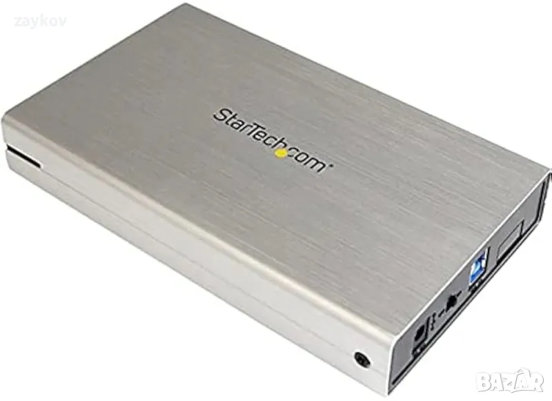 StarTech.com 3,5-инчов сребрист алуминиев USB 3.0 външен SATA III SSD / HDD, снимка 1