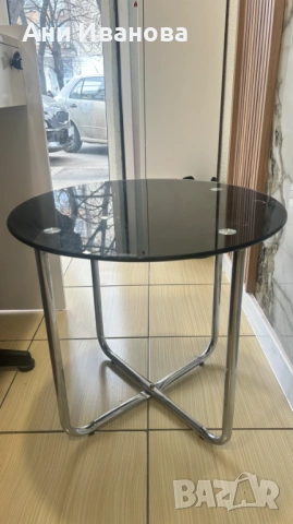 Посетителски стол 2бр и стъклена маса  88.01 лв. / 45 €, снимка 2 - Столове - 53973568