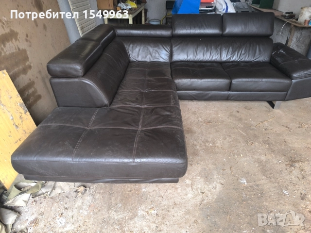 кожен диван естествена кожа , снимка 5 - Дивани и мека мебел - 52881878
