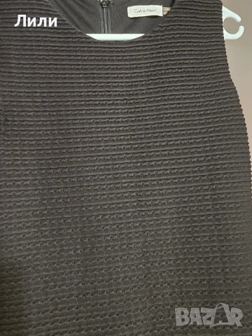 Черна рокля Calvin Klein размер S, снимка 3 - Рокли - 51357759