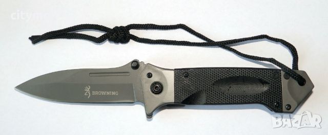 Масивен сгъваем полуавтоматичен нож Browning  96 х 220 -черен