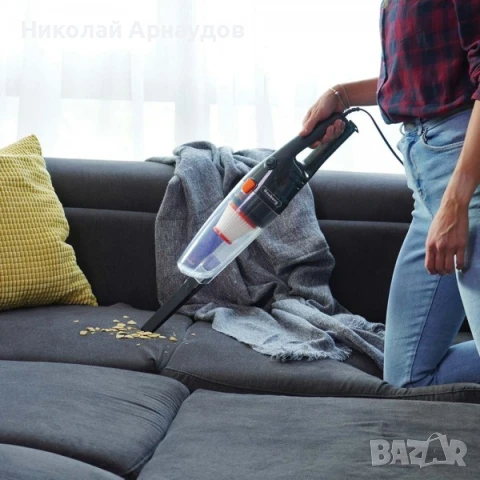 Вертикална прахосмукачка 2в1 Rosberg R51001A, 600W, 800 ml, HEPA филтър