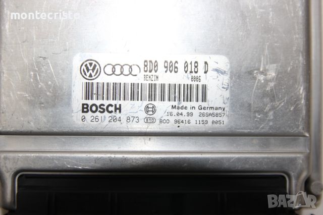 Моторен компютър ECU Audi A4 B5 (1994-2001г) 8D0 906 018 D / 8D0906018D / 0 261 204 873 / 0261204873, снимка 2 - Части - 46254858
