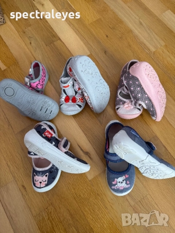 Пантофи за момиче 23 24 25 26 27 размер, снимка 3 - Детски пантофи - 47825418