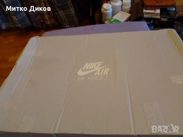 Nike Air Force 1 US 9 UK 8 #42.5 270 мм маркови нови маратонки естест.кожа бял Найк, снимка 4 - Маратонки - 53525616