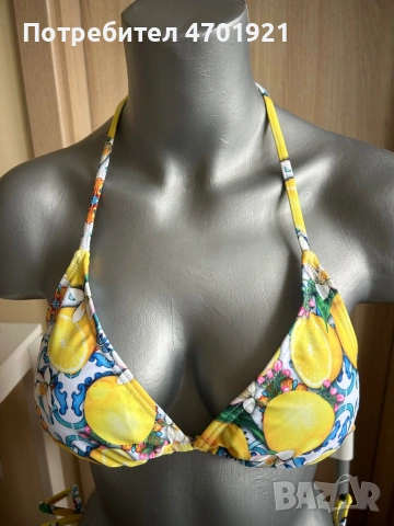 Дамски бански на лимони от две части , снимка 7 - Бански костюми - 53042054