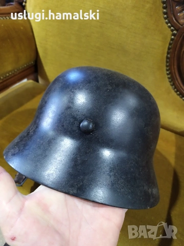 Стара немска военна каска ww2, снимка 4 - Антикварни и старинни предмети - 53590151