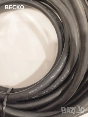 Високоскоростен HDMI кабел KabelDirekt , снимка 8 - Кабели и адаптери - 53757809