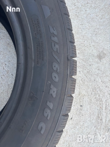 2бр.чисто нови зимни гуми Мишелин 215 60 R16C, снимка 2 - Гуми и джанти - 52440729