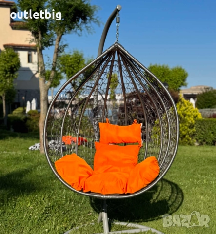 Градинска висяща люлка тип гнездо,яйце–Промоция!, снимка 5 - Градински мебели, декорация  - 52245649