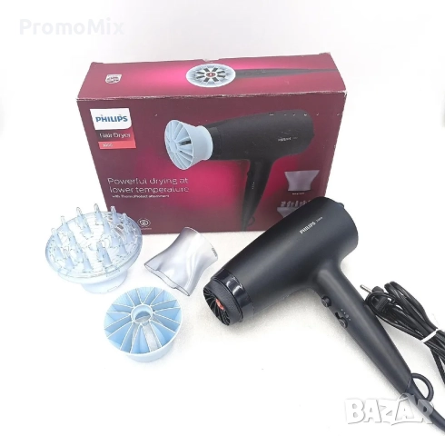 Сешоар Philips 3000 BHD36020 2100W ThermoProtect Ionic Йонизация, снимка 12 - Сешоари - 52434004