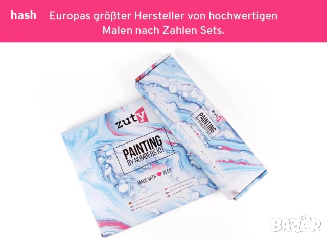 Zuty 9749220 Картина/Рисуване по номера Айфелова кула с осветление 40 x 50 см без рамка за носене, снимка 9 - Картини - 53296242