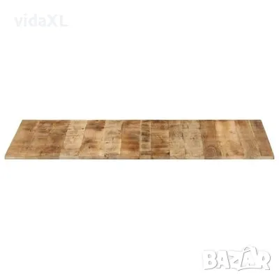 vidaXL Плот за маса, 120x60x(1,5-1,6) cм, грубо мангово дърво（SKU:328336）, снимка 3 - Маси - 48436341