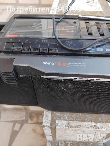 SWING STEREO CASSETTE RESEIVER(BUMBOCS), снимка 2 - Радиокасетофони, транзистори - 52643537