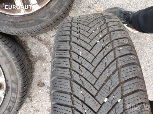 3 броя лети джанти 16 цола 5х112, с добри зимни гуми 205/55/16, ДОТ 2323, снимка 5 - Гуми и джанти - 53497162