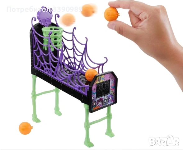 Комплект мебели за кукли, Monster High, страховито студио, многоцветен, снимка 16 - Кукли - 53410916