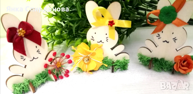 Великденски зайчета, снимка 4 - Декорация за дома - 45035477