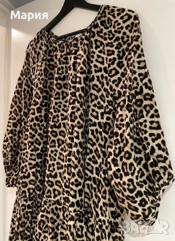 Рокля H&M леопардов принт, снимка 7 - Рокли - 53309179