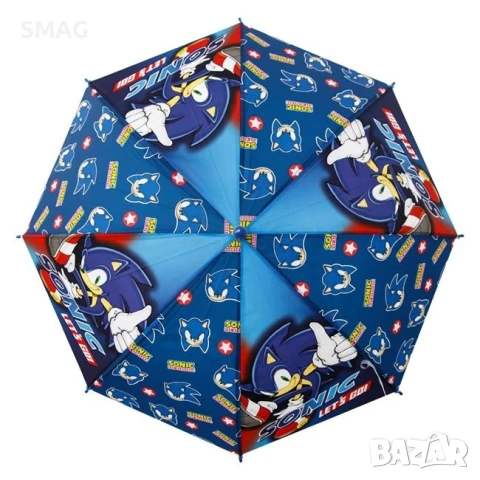 Автоматичен детски чадър Sonic, син, 66см_1254248