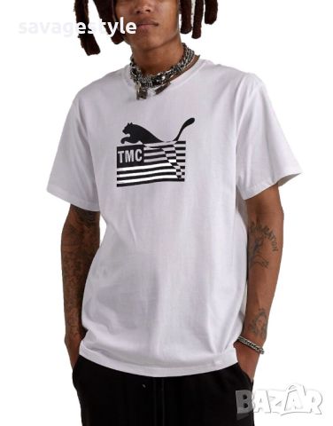 Мъжка тениска PUMA x TMC Everyday Hussle Graphic Tee White, снимка 1 - Тениски - 45957698