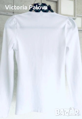 Модна къща BURBERRY BRIT дизайнерска блуза каре яка, снимка 9 - Блузи с дълъг ръкав и пуловери - 53397727