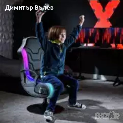 Игрален Геймърски стол X-Rocker 2.1 Audio  Gaming chair  LED , снимка 3 - Други - 45437531