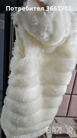 Пухен елек дълъг с гугла , снимка 2 - Елеци - 54029301