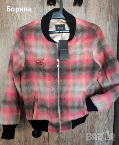 AVIN ново лимитирано вълнено яке бомбър, снимка 3 - Якета - 45887141