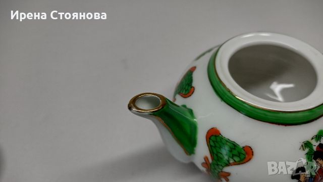 Китайско миниатюрно сервизче Zhong Guo Jingdezhen Zhi, 1980 г. , снимка 10 - Сервизи - 46165816