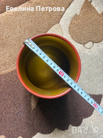 Дървена рисувана ваза/кашпа Хохлома, снимка 2 - Антикварни и старинни предмети - 51275097