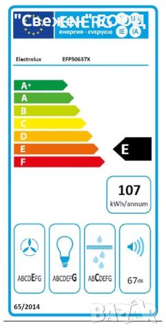 Телескопичен аспиратор Electrolux EFP50637X, снимка 2 - Абсорбатори - 45618273