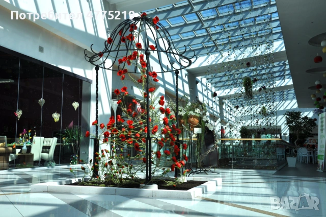 Ръчно кована метална беседка / арка за сватби, събития и градина – разглобяема, снимка 3 - Градински мебели, декорация  - 53947952