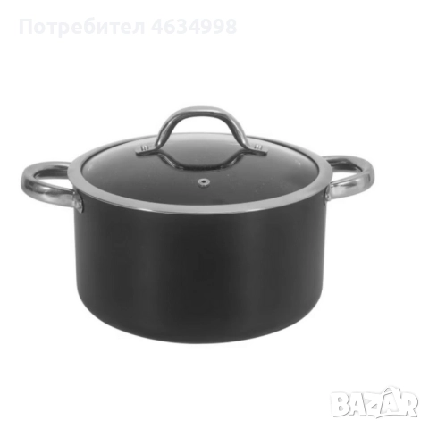 Алуминиева тенджера с мраморно покритие и капак – здравословно готвене без загаряне, снимка 5 - Съдове за готвене - 52581191