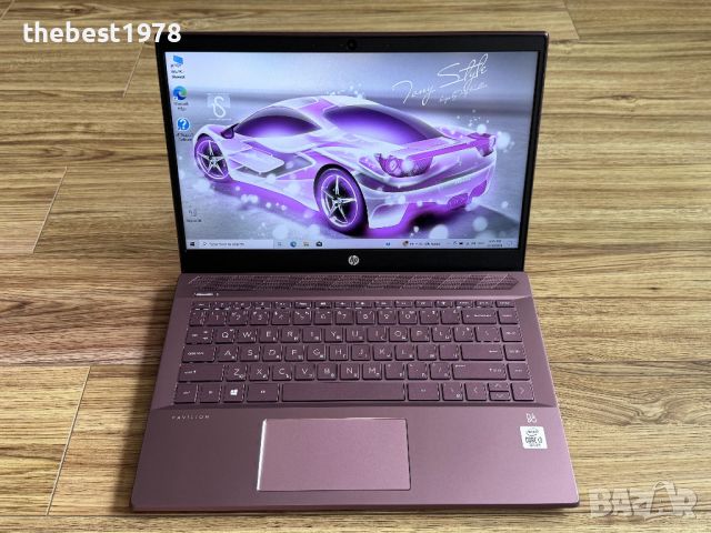 14`HP Pink`Core i3-1005G1\16GB RAM\512GB SSD\Full HD IPS\Бат 10ч, снимка 1 - Лаптопи за работа - 46144814