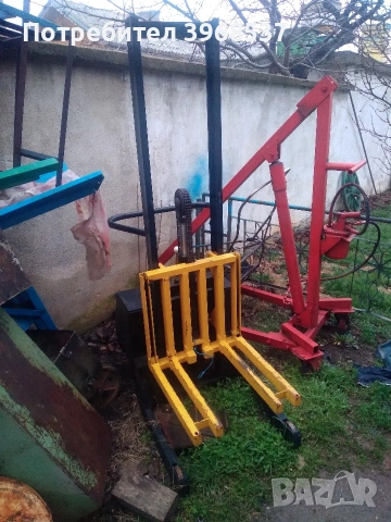 хидравлина количка с крачно иелектрическоповдигане