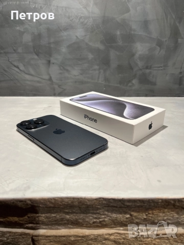 КАТО НОВ Iphone 15 Pro 256 GB Blue Titanium, снимка 3 - Apple iPhone - 52887687