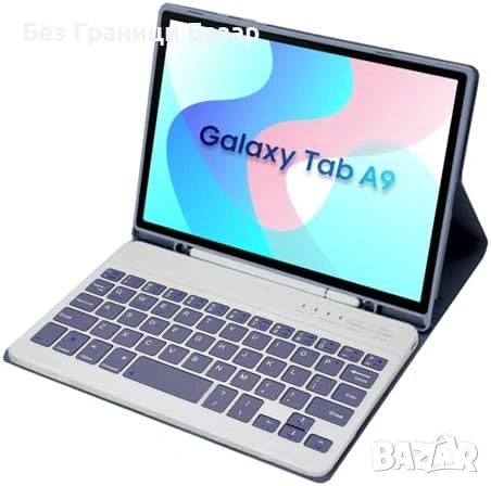 Нов Магнитен калъф с отделяема клавиатура за Galaxy Tab A9 8.7 таблет, снимка 2 - Друга електроника - 53888719