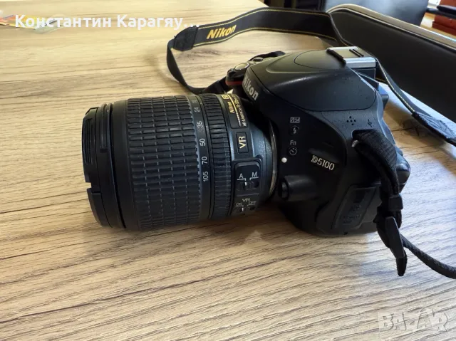 Цифров фотоапарат NIKON D5100 с обектив NIKOR AF-S 18-105, снимка 2 - Фотоапарати - 48671203