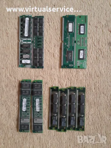 Антикварна SDRAM, EDORAM 30pin, 72pin, снимка 1 - RAM памет - 47174213