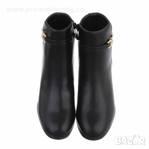 Дамски боти Varaga, еко кожа, черни - 37, 38, 39 номер, снимка 3 - Дамски боти - 52985802