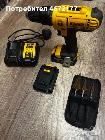 DeWalt DCD776D2 18V (винтоверт + 2 нови батерии + ново зарядно, снимка 2 - Други инструменти - 53918478