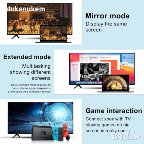 HDMI към VGA кабел  – 1080p Full HD, 5 м, снимка 5 - Кабели и адаптери - 53257865